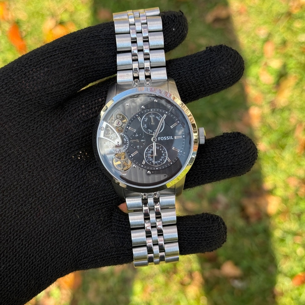 Fossil Townsman Multi-Function Black Dial Men's W… - image 8